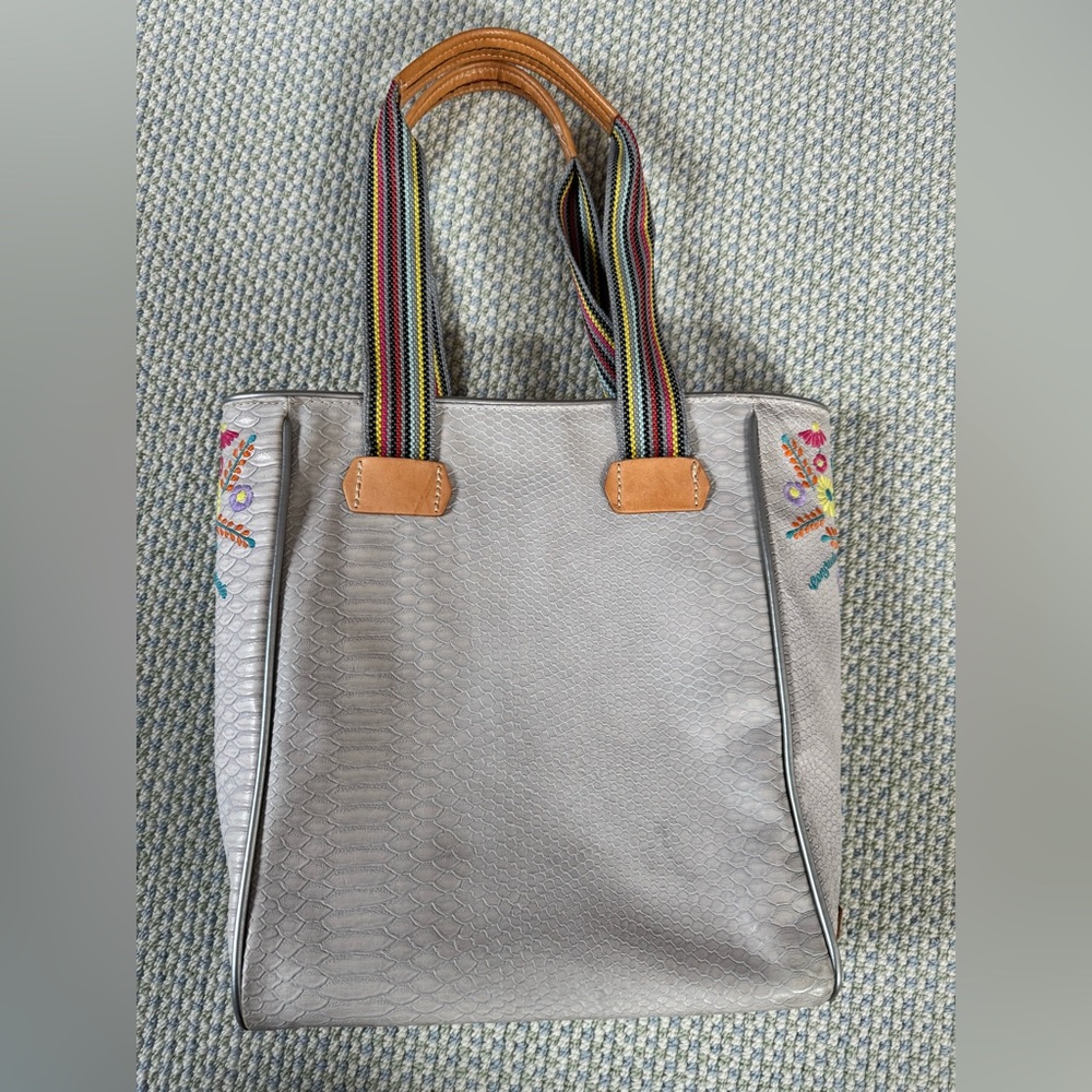 Consuela Embroidered Floral Tote Bag - Picture 5 of 7